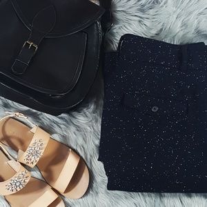 Ann Taylor//Navy Speckled Wool Slacks